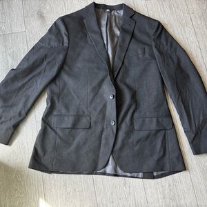 Haggar Men's Dark Gray Two-Button Sport Coat